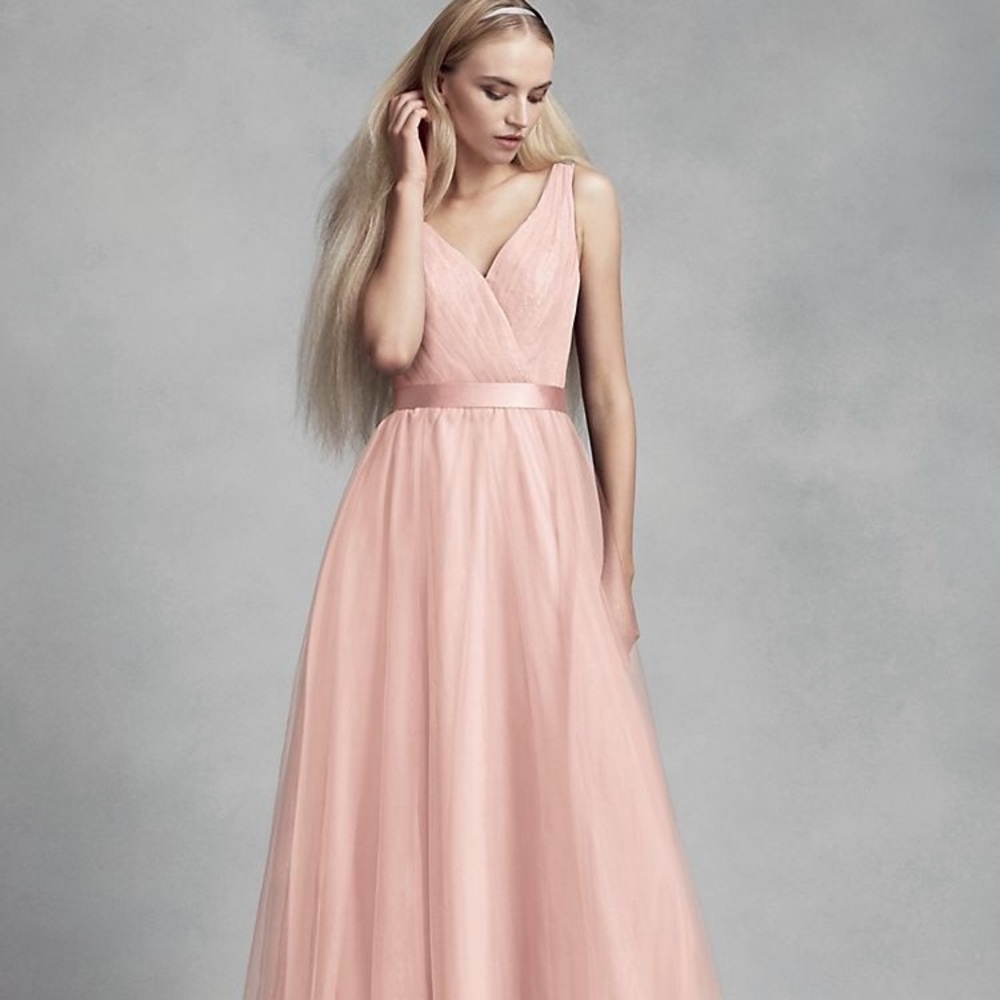 Beautiful blush chiffon gown